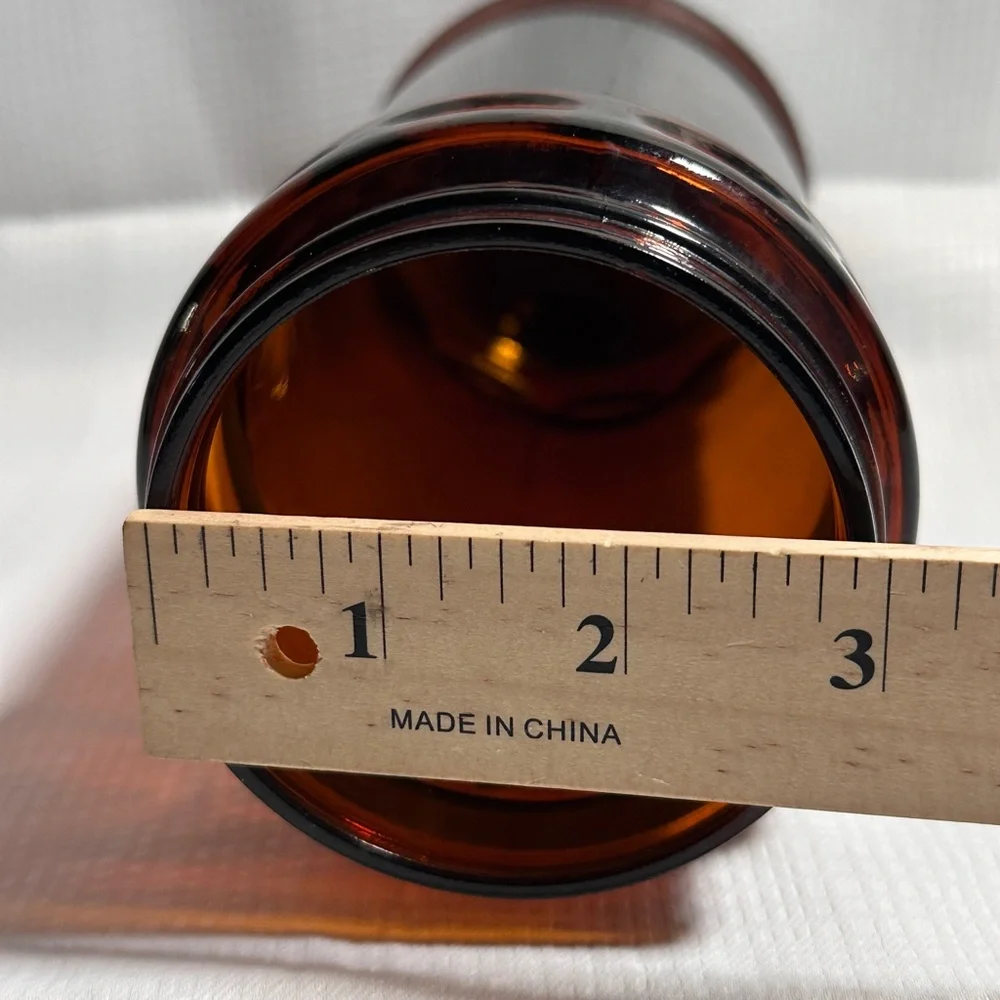 Vintage Amber glass jar from the Garden-Craft or Carnation‎ Coffee-Mate